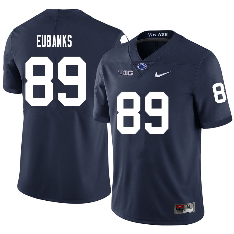 NCAA Nike Men's Penn State Nittany Lions Winston Eubanks #89 College Football Authentic Navy Stitched Jersey ADH8698LB